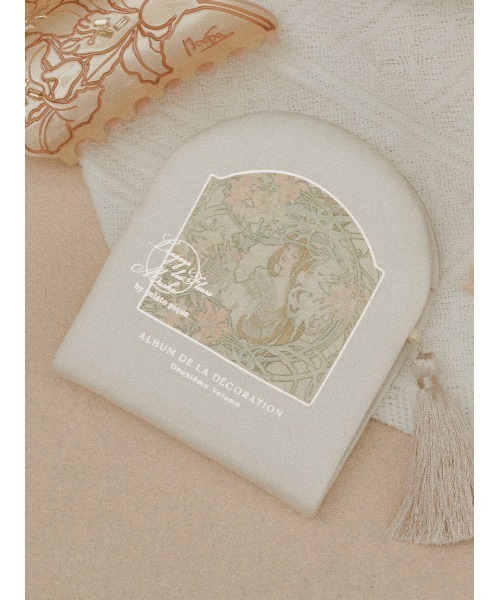 gelato pique（ジェラートピケ）の「【ミュシャ】ミラー（手鏡/メイクミラー・レディース・ピンク/アイボリー・FREE）」の9枚目の写真