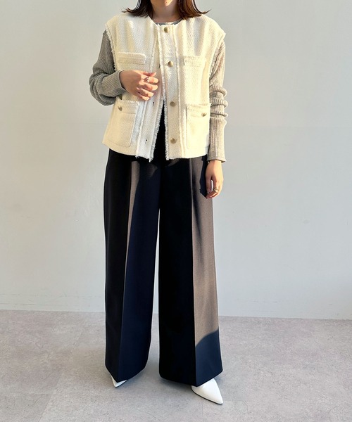 N.O.R.C(ノーク)の「ワイドストレートパンツ(その他パンツ・レディース・ベージュ/ネイビー・M/S)」の21枚目の写真