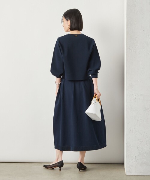 NOLLEY’S Sophi（ノーリーズソフィ）の「《手洗い可能》《セットアップ対応》ポリ100裾ラメふんわりスカート（スカート・レディース・サックスブルー/ホワイト/ネイビー・FREE）」の15枚目の写真