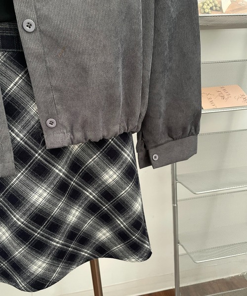 MAISON DE THERESE(メゾン ド テレーズ)の「コーデュロイシャツ長袖ジャケット(シャツ/ブラウス・レディース・ブラウン/グレー/ブラック・M)」の9枚目の写真