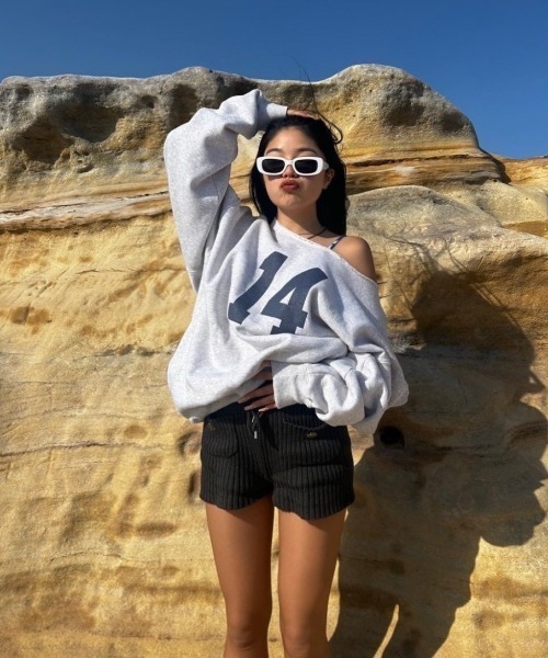 INTER FACTORY(インターファクトリー)の「AINA - チャーム付きニットパンツ GOSSIP CLUB made in INTER FACTORY(その他パンツ・レディース・チャコールグレー/グレー/ブラウン/カーキ/ブラック/アイボリー・FREE)」の21枚目の写真