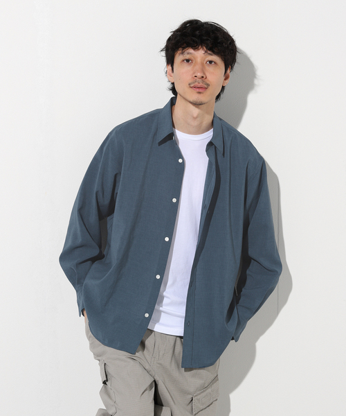 JOURNAL STANDARD(ジャーナルスタンダード)の「”吸水速乾 / 接触冷感” EVALET LIGHT レギュラーカラーシャツ(シャツ/ブラウス・メンズ・アイボリー/ブラック系その他/ブラウン系その他/コバルトブルー・SMALL/MEDIUM/LARGE)」の5枚目の写真