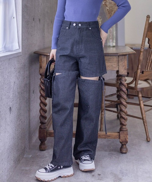 clear（クリア）の「キャンバス地ハイカットスニーカー≪2024AW≫（スニーカー・レディース・ブラック/オフホワイト・L/M）」の10枚目の写真