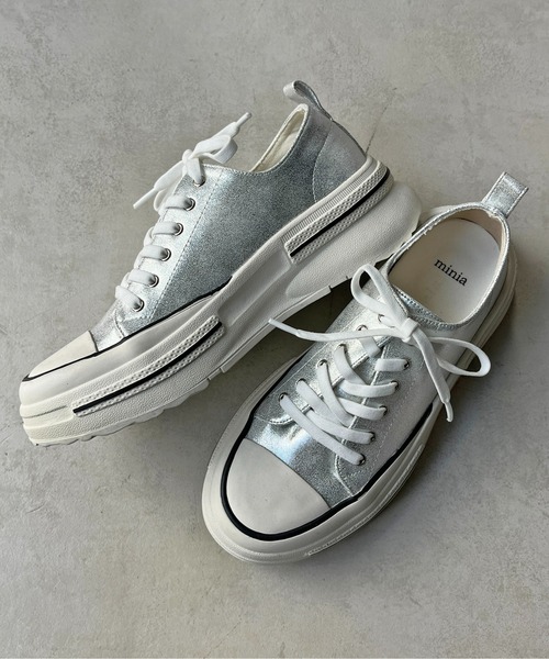 CPCM（シーピーシーエム）の「厚底ローカットラメスニーカー（スニーカー・レディース・シルバー/シルバー系その他/ゴールド/ブラック・SMALL/MEDIUM/LARGE）」の17枚目の写真