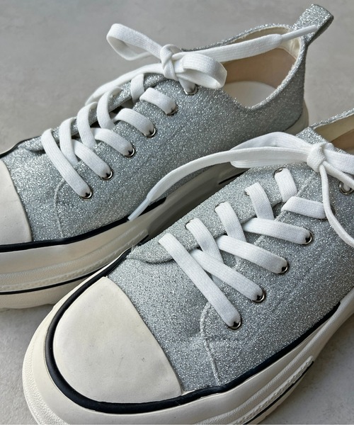 CPCM（シーピーシーエム）の「厚底ローカットラメスニーカー（スニーカー・レディース・シルバー/シルバー系その他/ゴールド/ブラック・SMALL/MEDIUM/LARGE）」の10枚目の写真