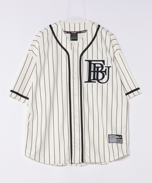 FUBU( フブ)の「FUBU Stripe Baseball Shirts(その他トップス・メンズ・ネイビー/ブラック/ホワイト・M/L)」の1枚目の写真