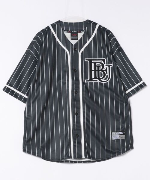FUBU( フブ)の「FUBU Stripe Baseball Shirts(その他トップス・メンズ・ネイビー/ブラック/ホワイト・M/L)」の2枚目の写真