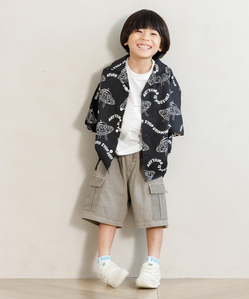 MAKE YOUR DAY（メイクユアデイ）の「オーバーダイカットソーカーゴパンツ■80～140cm（カーゴパンツ・キッズ・イエロー/グレー/ベージュ/オレンジ・140/110/80/90/100/120/130）」の16枚目の写真