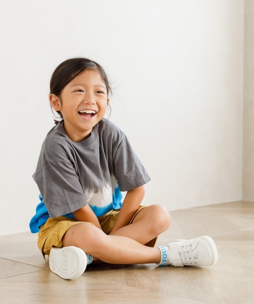 MAKE YOUR DAY（メイクユアデイ）の「オーバーダイカットソーカーゴパンツ■80～140cm（カーゴパンツ・キッズ・イエロー/グレー/ベージュ/オレンジ・140/110/80/90/100/120/130）」の5枚目の写真