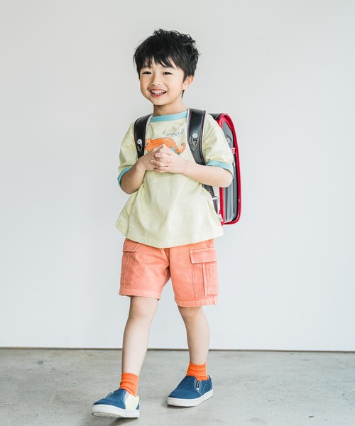 MAKE YOUR DAY（メイクユアデイ）の「オーバーダイカットソーカーゴパンツ■80～140cm（カーゴパンツ・キッズ・イエロー/グレー/ベージュ/オレンジ・140/110/80/90/100/120/130）」の7枚目の写真