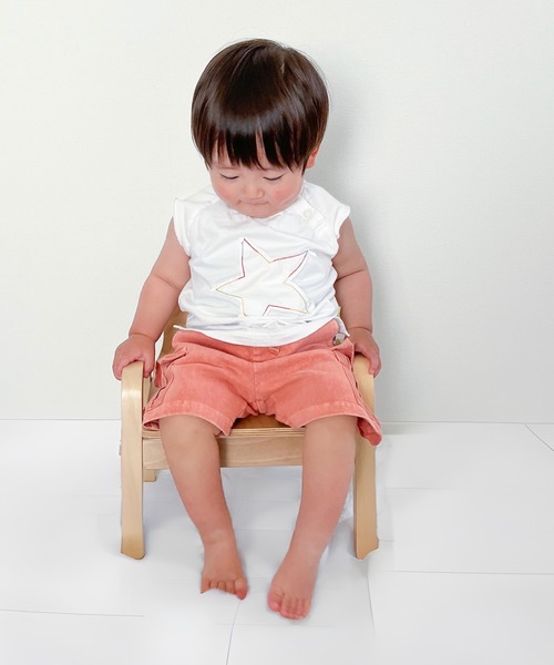 MAKE YOUR DAY（メイクユアデイ）の「オーバーダイカットソーカーゴパンツ■80～140cm（カーゴパンツ・キッズ・イエロー/グレー/ベージュ/オレンジ・140/110/80/90/100/120/130）」の10枚目の写真