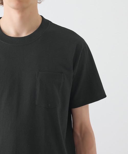 BODY WILD（ボディーワイルド）の「BODY WILD/ボディワイルド ヘビーウェイト Tシャツ ポケット付き（Tシャツ/カットソー・メンズ・ホワイト/ネイビー/ブラック・MEDIUM/LARGE/X-LARGE）」の10枚目の写真