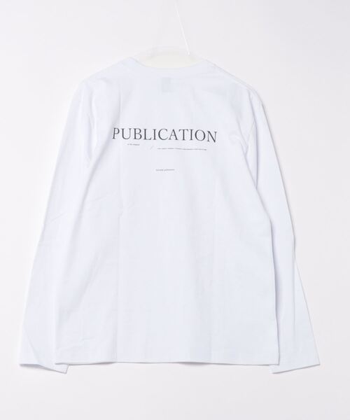 VIBGYOR(ヴィブジョー)の「ヘヴィウェイト天竺 プリント 長袖 クルーネック(Tシャツ/カットソー・メンズ・ホワイト/ブラック/ミント・MEDIUM/LARGE)」の4枚目の写真