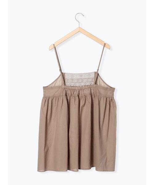 Samansa Mos2（サマンサ モスモス）の「胸元レースキャミチュニック（チュニック・レディース・ブラック/モカ/オフホワイト・F）」の9枚目の写真