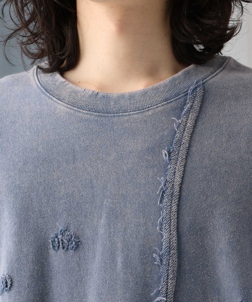 HARE（ハレ）の「ピグメントダメージスウェット(HARE)（スウェット・メンズ・ブルー/グレー/ブラック・FREE）」の20枚目の写真