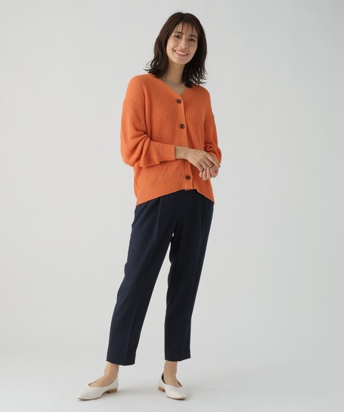 Elura(エルーラ)の「抜け感リネンライクカーディガン(カーディガン/ボレロ・レディース・オフホワイト/オレンジ系その他3/グレイッシュベージュ・FREE)」の14枚目の写真