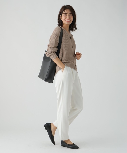 Elura(エルーラ)の「抜け感リネンライクカーディガン(カーディガン/ボレロ・レディース・オフホワイト/オレンジ系その他3/グレイッシュベージュ・FREE)」の17枚目の写真