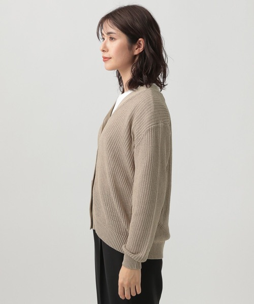 Elura(エルーラ)の「抜け感リネンライクカーディガン(カーディガン/ボレロ・レディース・オフホワイト/オレンジ系その他3/グレイッシュベージュ・FREE)」の21枚目の写真