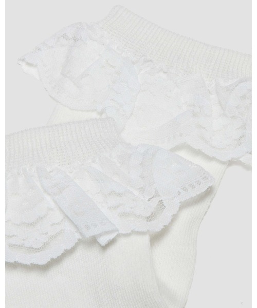 Dr. Martens（ドクターマーチン）の「Dr. Martens/ドクターマーチン フリル ソックス AD097100（ソックス/靴下・レディース・ホワイト・S/M/M/L）」の2枚目の写真