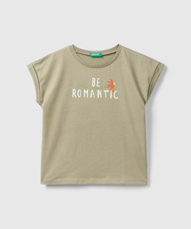 BENETTON (UNITED COLORS OF BENETTON) | キッズフロントグリッタープリント半袖Tシャツ・カットソーG(Tシャツ/カットソー)
