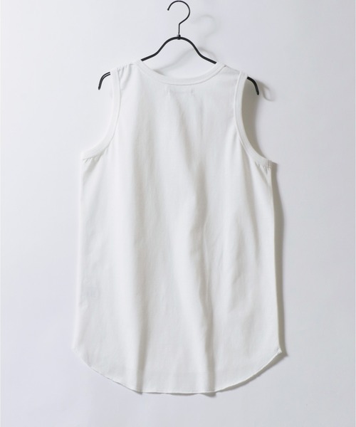 SITRY（シトリー）の「SITRY Round Hem Layered Tank Top/別注 ラウンドヘム レイヤード タンクトップ（タンクトップ・メンズ・ホワイト/ブラック・L/M）」の9枚目の写真