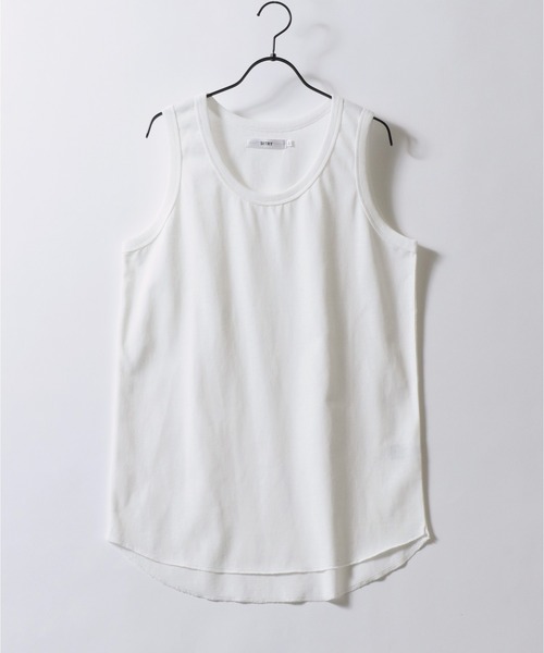 SITRY（シトリー）の「SITRY Round Hem Layered Tank Top/別注 ラウンドヘム レイヤード タンクトップ（タンクトップ・メンズ・ホワイト/ブラック・L/M）」の11枚目の写真