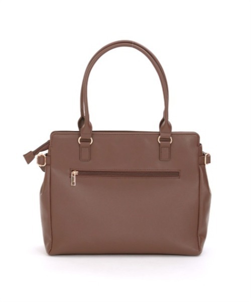 axes femme 薔薇モチーフ型押しA4トート Dブラウン axes femme（アクシーズファム）の「薔薇モチーフ型押しA4