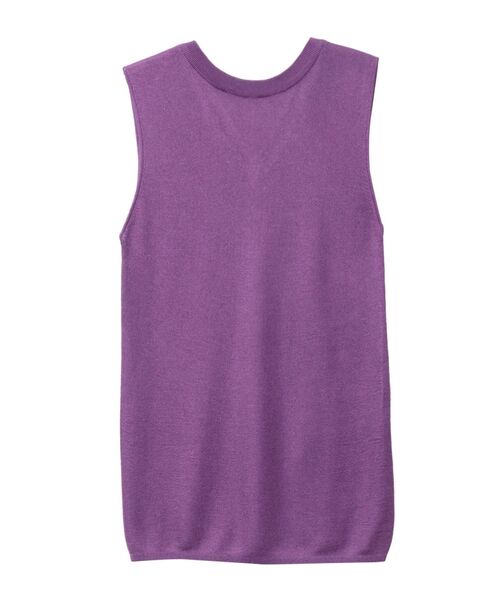 ELENDEEK（エレンディーク）の「2WAYネックアセテートニット（ニット/セーター・レディース・ブラック/ベージュ/パープル/オフホワイト/グリーン・FREE）」の16枚目の写真