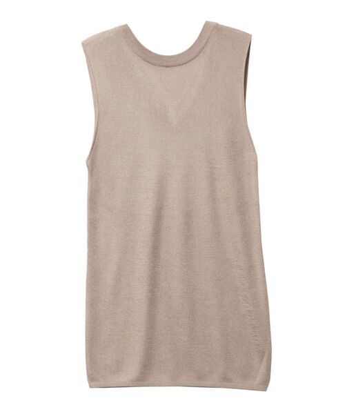 ELENDEEK（エレンディーク）の「2WAYネックアセテートニット（ニット/セーター・レディース・ブラック/ベージュ/パープル/オフホワイト/グリーン・FREE）」の17枚目の写真