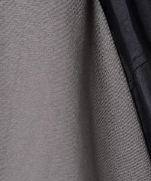 LANVIN en Bleu(ランバンオンブルー)の「袖布帛コンビカットソー(Tシャツ/カットソー・レディース・ブラック/ベージュ/チャコールグレー/オフホワイト・38)」の7枚目の写真
