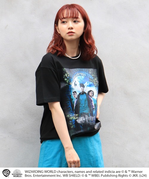 PONEYCOMB TOKYO（パニカムトーキョー）の「【ハリー・ポッター】ハリー・ポッターとアズカバンの囚人/ポスターアート/Tシャツ(PONEYCOMB TOKYO)（シャツ/ブラウス・レディース・ブラック・M）」の6枚目の写真