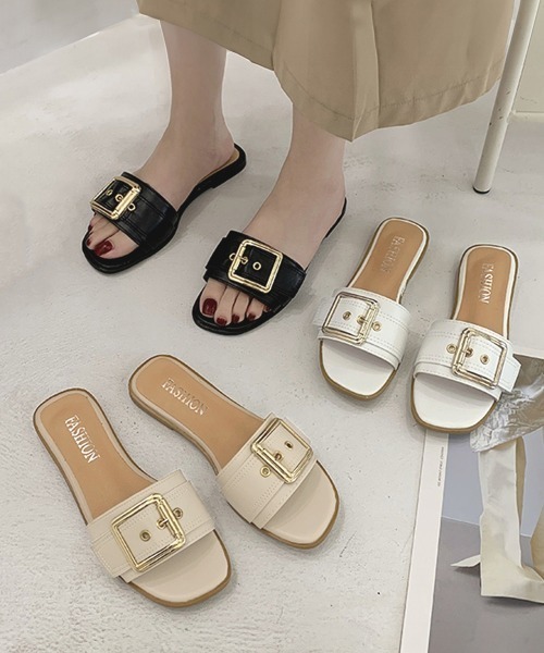 Miniministore（ミニミニストア）の「サマー 美脚 ローヒール かかとなし（サンダル・レディース・ベージュ/ブラック/ホワイト・24.0cm/23.5cm/23.0cm/25.0cm/24.5cm/22.5cm）」の11枚目の写真
