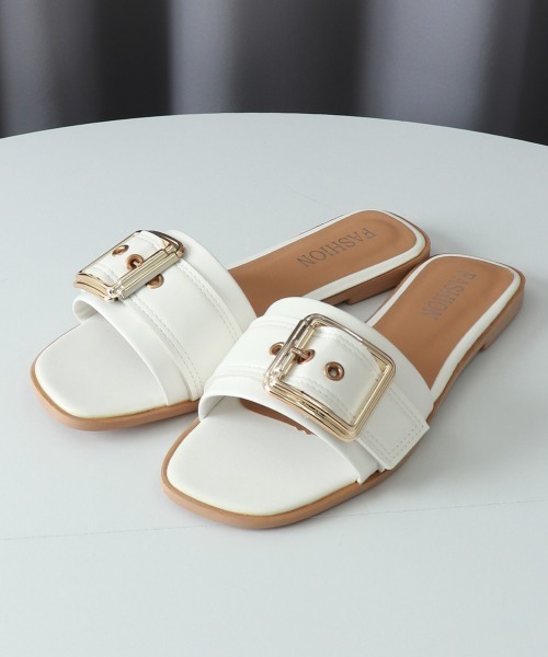 Miniministore（ミニミニストア）の「サマー 美脚 ローヒール かかとなし（サンダル・レディース・ベージュ/ブラック/ホワイト・24.0cm/23.5cm/23.0cm/25.0cm/24.5cm/22.5cm）」の14枚目の写真