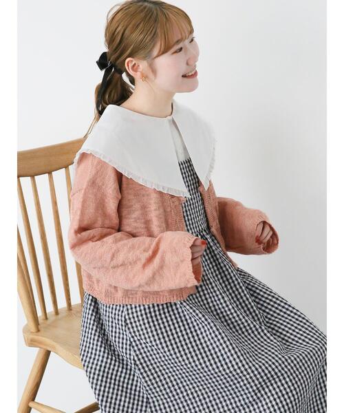 ehka sopo（エヘカソポ）の「ギンガムチェックキャミワンピース（ワンピース・レディース・ネイビー/イエロー/オフホワイト・F）」の19枚目の写真