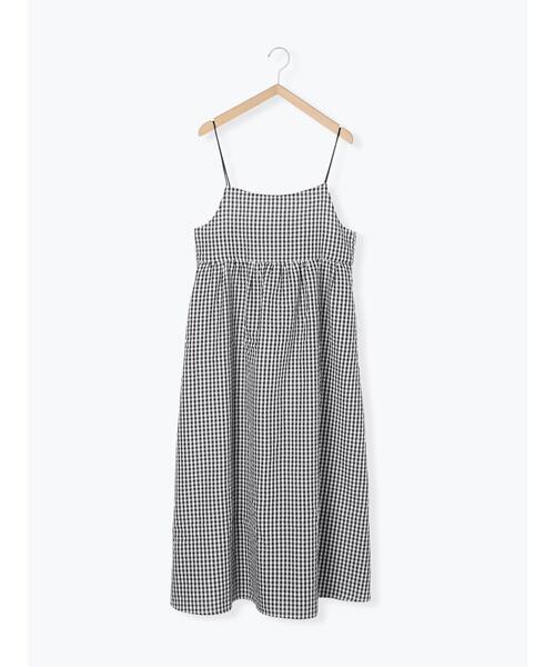 ehka sopo（エヘカソポ）の「ギンガムチェックキャミワンピース（ワンピース・レディース・ネイビー/イエロー/オフホワイト・F）」の12枚目の写真