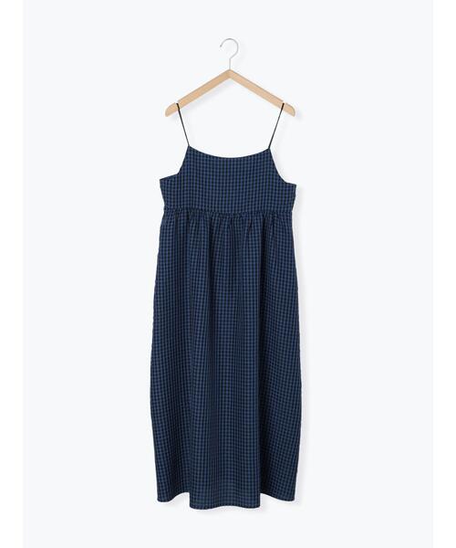 ehka sopo（エヘカソポ）の「ギンガムチェックキャミワンピース（ワンピース・レディース・ネイビー/イエロー/オフホワイト・F）」の11枚目の写真