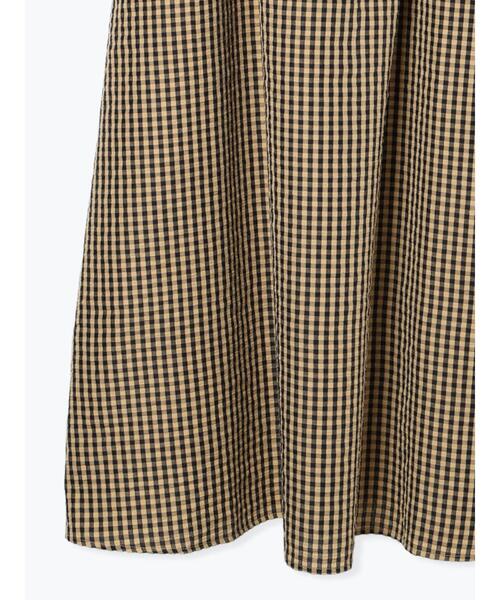 ehka sopo（エヘカソポ）の「ギンガムチェックキャミワンピース（ワンピース・レディース・ネイビー/イエロー/オフホワイト・F）」の6枚目の写真