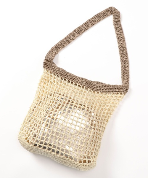 LOWRYS FARM（ローリーズファーム）の「キンチャクツキメッシュトート　102170（ショルダーバッグ・レディース・ブルー/ピンク/ベージュ・FREE）」の7枚目の写真