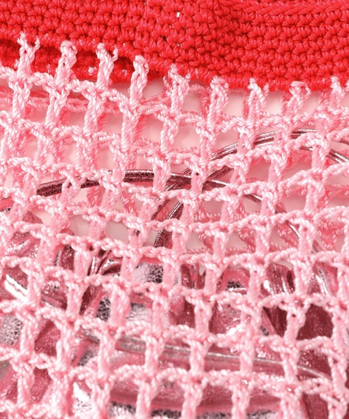 LOWRYS FARM（ローリーズファーム）の「キンチャクツキメッシュトート　102170（ショルダーバッグ・レディース・ブルー/ピンク/ベージュ・FREE）」の15枚目の写真