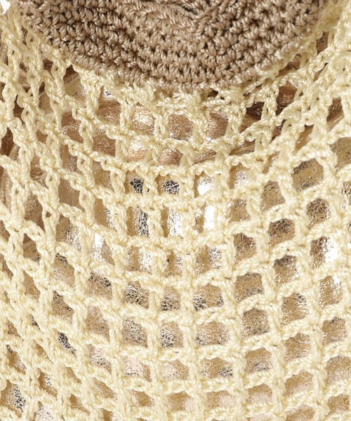 LOWRYS FARM（ローリーズファーム）の「キンチャクツキメッシュトート　102170（ショルダーバッグ・レディース・ブルー/ピンク/ベージュ・FREE）」の16枚目の写真