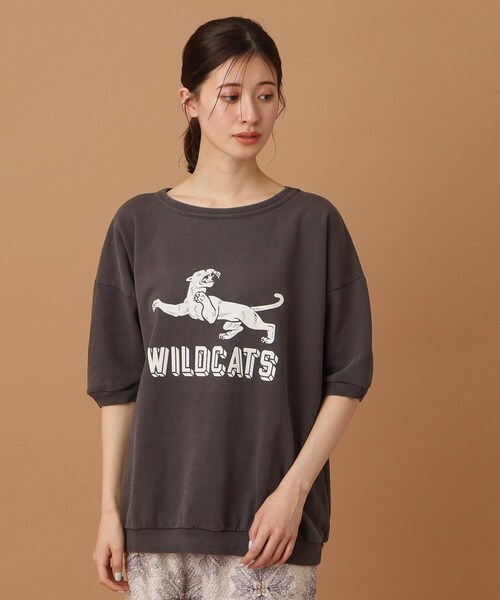 MIXTA（ミクスタ）の「◆MIXTA（ミクスタ）別注ハーフスリーブスウェットトップス（Tシャツ/カットソー・レディース・ブラック・00）」の10枚目の写真