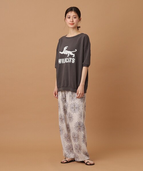 MIXTA（ミクスタ）の「◆MIXTA（ミクスタ）別注ハーフスリーブスウェットトップス（Tシャツ/カットソー・レディース・ブラック・00）」の9枚目の写真