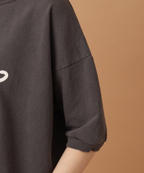 MIXTA（ミクスタ）の「◆MIXTA（ミクスタ）別注ハーフスリーブスウェットトップス（Tシャツ/カットソー・レディース・ブラック・00）」の3枚目の写真