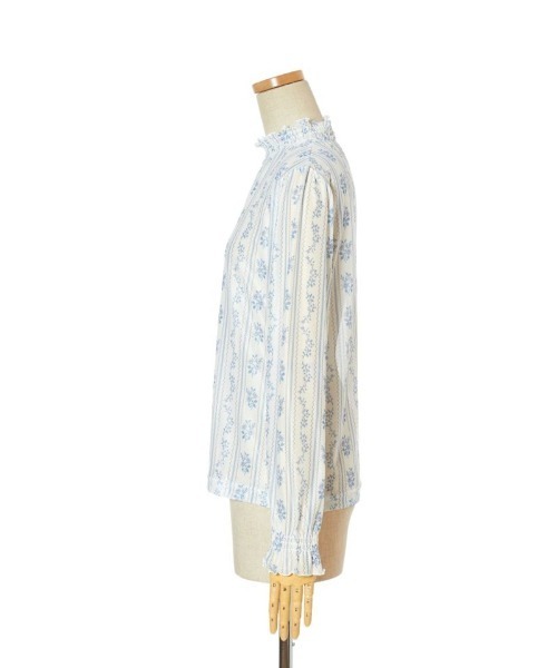 F i.n.t（フィント）の「ストライプローズ柄シアートップス/fint　フィント（Tシャツ/カットソー・レディース・ピンク/ブルー・FREE）」の15枚目の写真