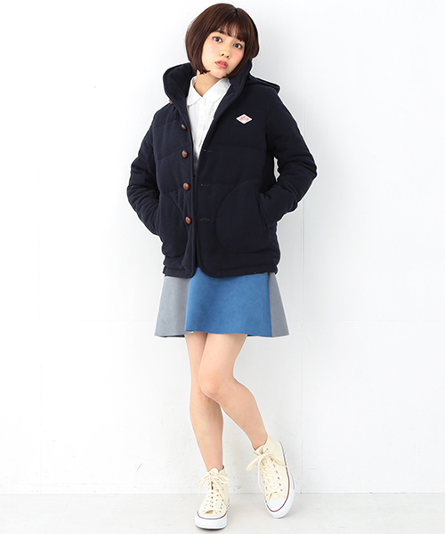 Ray BEAMS（レイビームス）の「◇Ray BEAMS / スエード パッチワーク ミニスカート（スカート・レディース・ダークブラウン/ネイビー・0/1）」の11枚目の写真