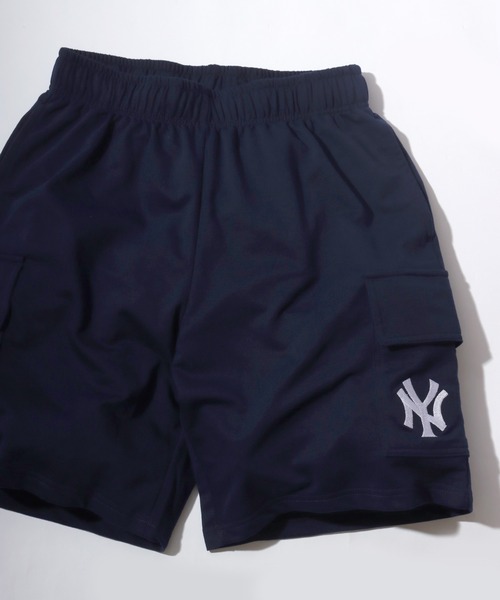[ MLB ] ベーシック レタリングロゴショーツパンツ MLB/メジャーリーグベースボール チームロゴ ワンポイント刺繍