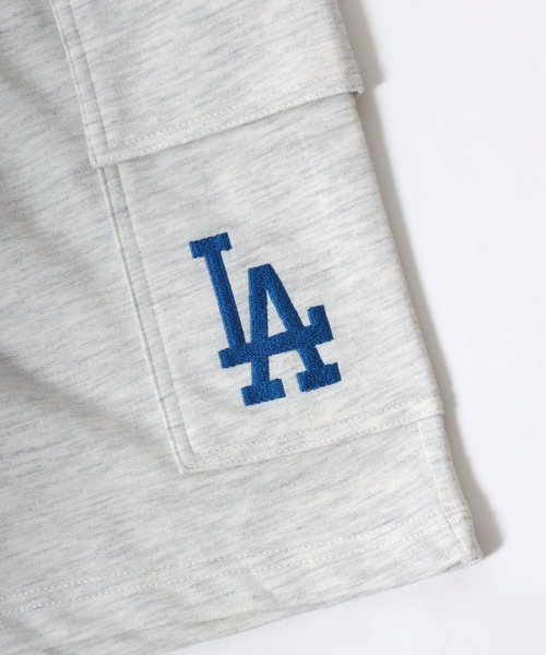 MLB(メジャーリーグベースボール)の「MLB/メジャーリーグベースボール チームロゴ ワンポイント刺繍 スウェットカーゴショーツ ショートパンツ(その他パンツ・メンズ・ネイビー/ブラック/アッシュグレー/グリーン・LL/M/L)」の16枚目の写真