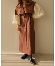 long gilet onepiece / ロングジレワンピース