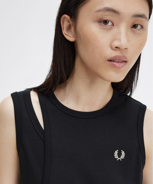 FRED PERRY（フレッドペリー）の「Layered Ringer Dress（ワンピース・レディース・ブラック・8/10）」の7枚目の写真