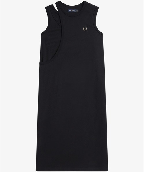 FRED PERRY（フレッドペリー）の「Layered Ringer Dress（ワンピース・レディース・ブラック・8/10）」の12枚目の写真